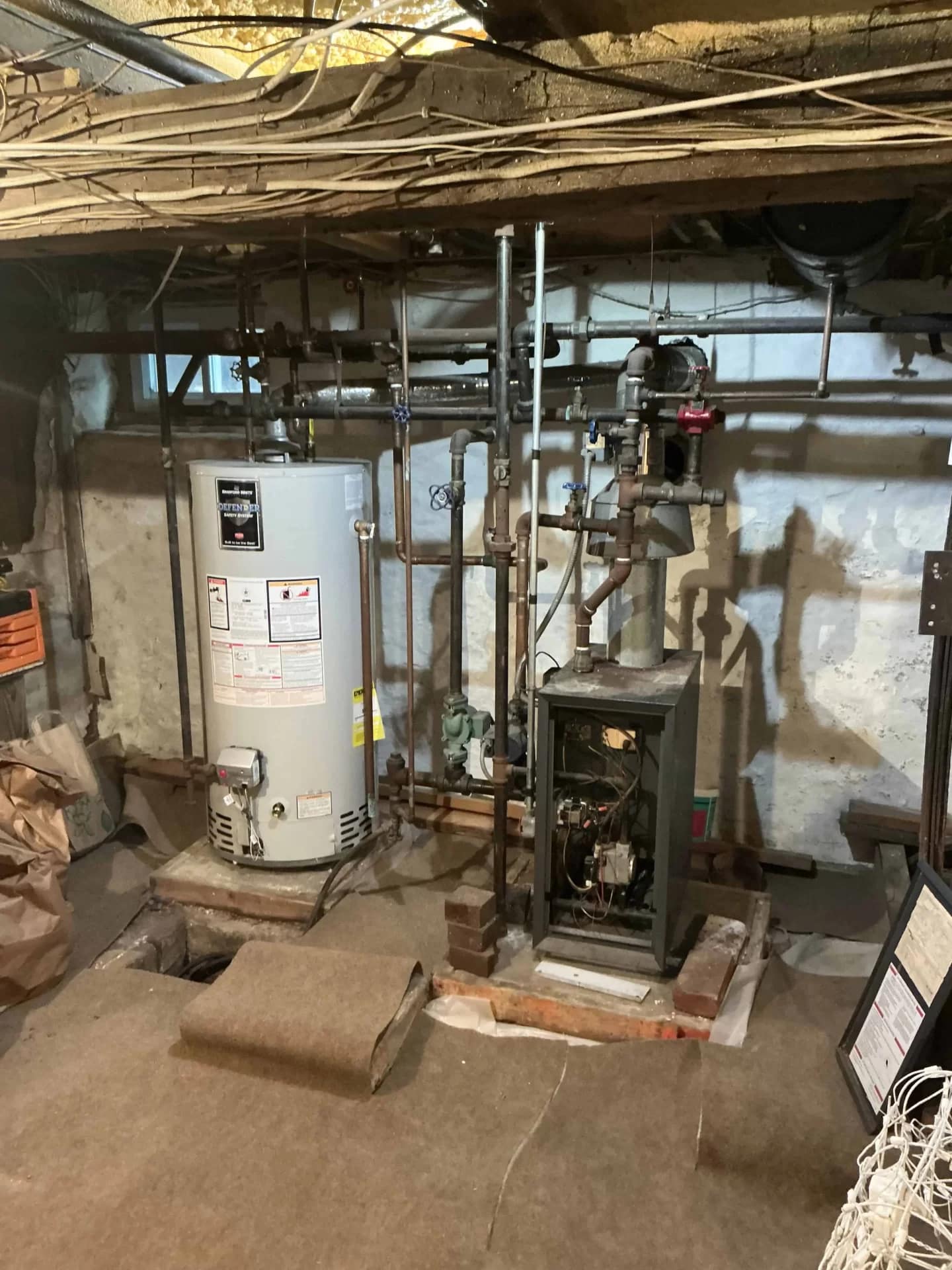 water heater after replacement and installation water heater after replacement and installation